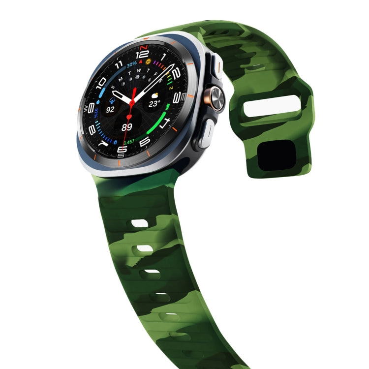 For Samsung Galaxy Watch Ultra 47mm / Ultra 2025 Wave Texture Reverse Buckle Silicone Watch Band
