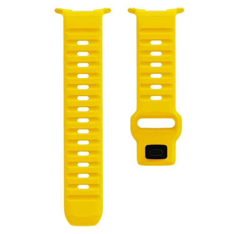 For Samsung Galaxy Watch Ultra 47mm / Ultra 2025 Wave Texture Reverse Buckle Silicone Watch Band