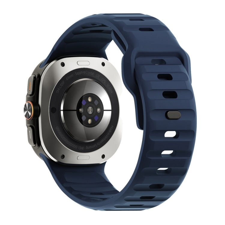 For Samsung Galaxy Watch Ultra 47mm / Ultra 2025 Wave Texture Reverse Buckle Silicone Watch Band