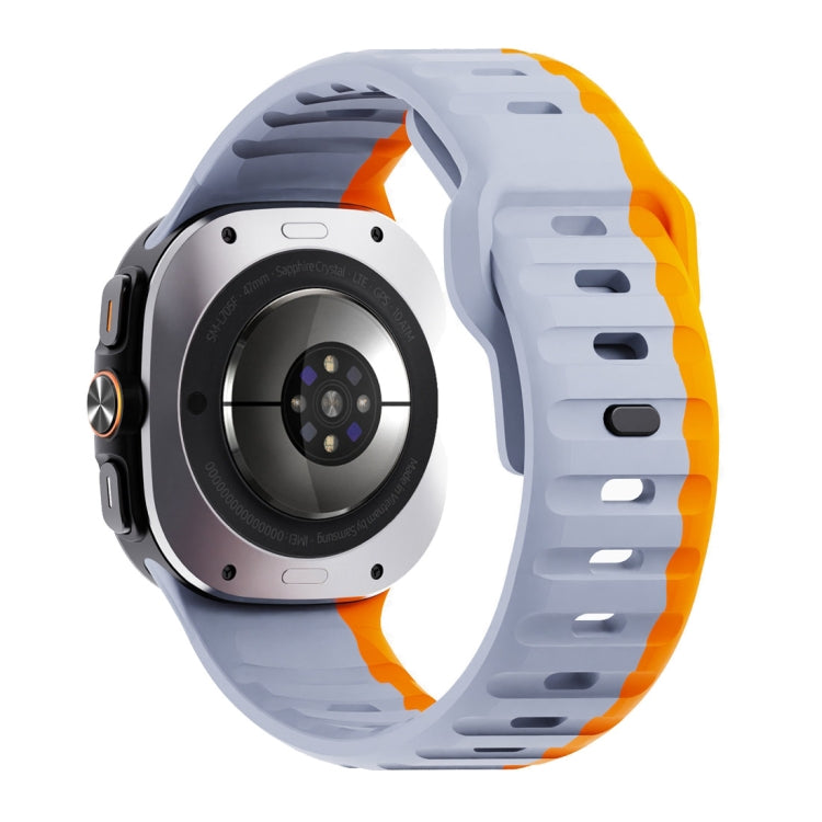For Samsung Galaxy Watch Ultra 47mm / Ultra 2025 Wave Texture Reverse Buckle Silicone Watch Band