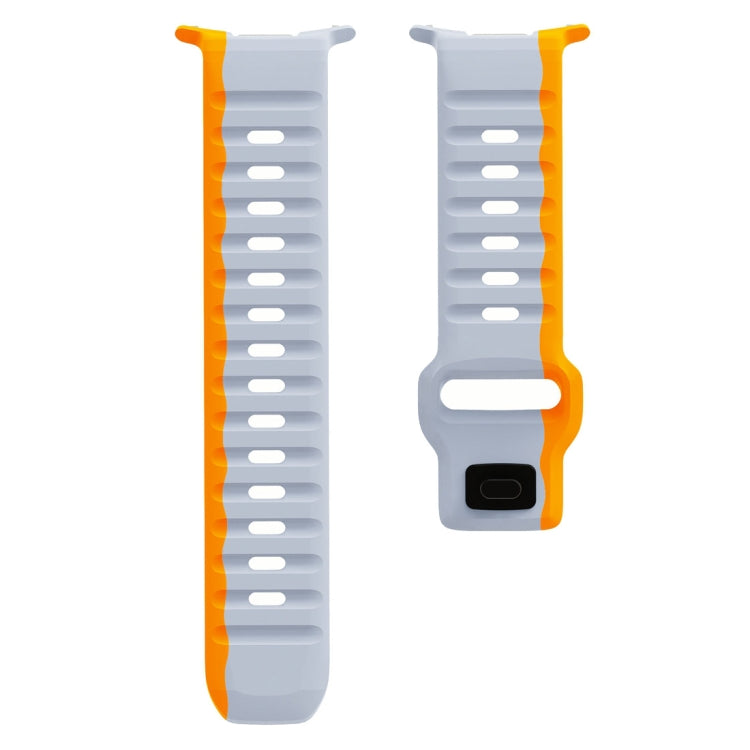 For Samsung Galaxy Watch Ultra 47mm / Ultra 2025 Wave Texture Reverse Buckle Silicone Watch Band