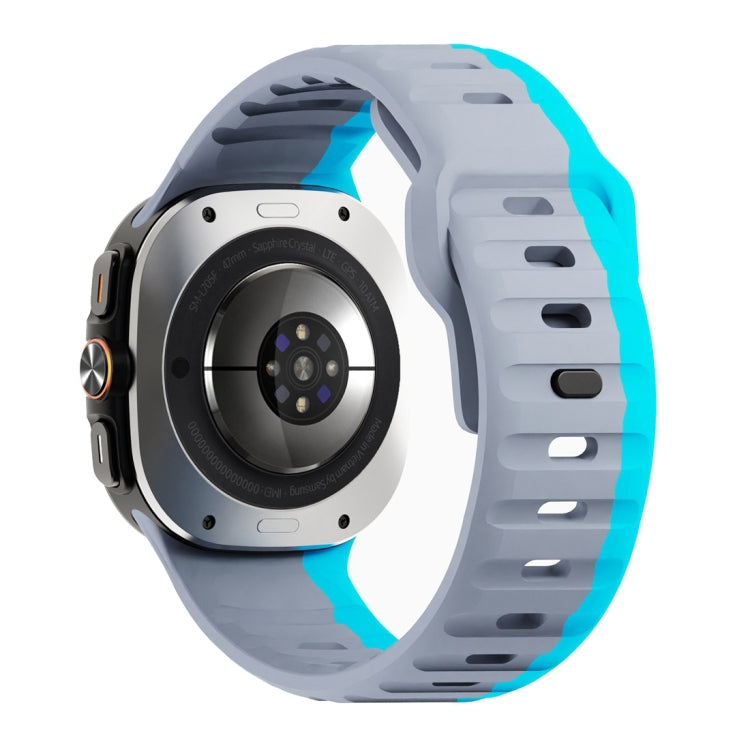 For Samsung Galaxy Watch Ultra 47mm / Ultra 2025 Wave Texture Reverse Buckle Silicone Watch Band