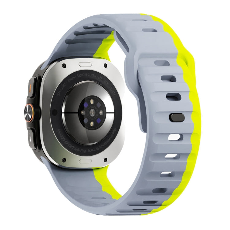 For Samsung Galaxy Watch Ultra 47mm / Ultra 2025 Wave Texture Reverse Buckle Silicone Watch Band