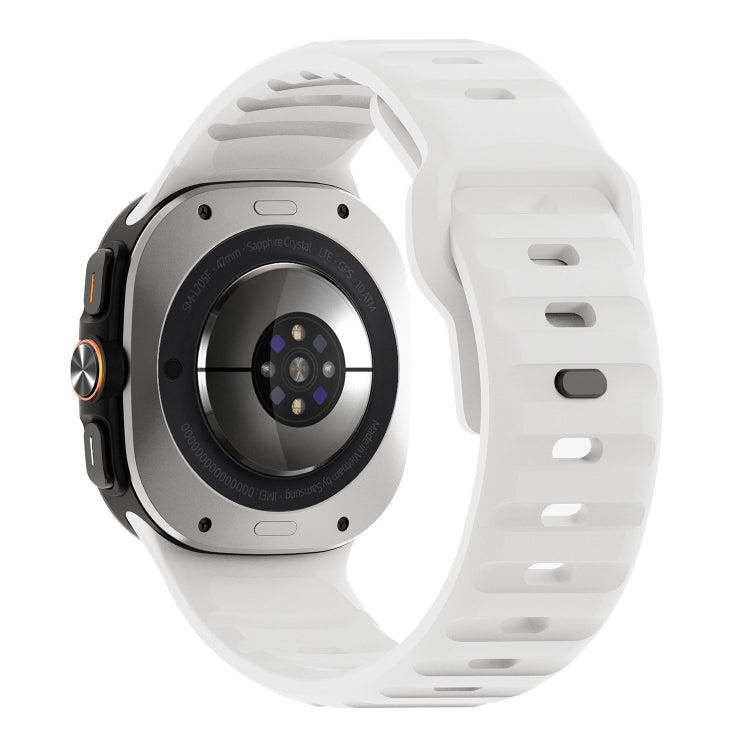 For Samsung Galaxy Watch Ultra 47mm / Ultra 2025 Wave Texture Reverse Buckle Silicone Watch Band