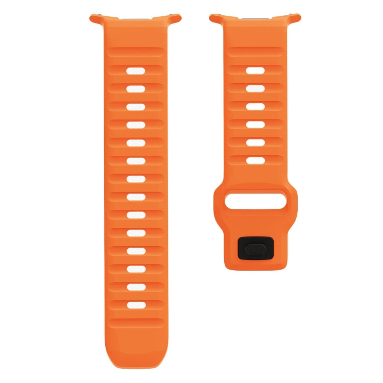 For Samsung Galaxy Watch Ultra 47mm / Ultra 2025 Wave Texture Reverse Buckle Silicone Watch Band