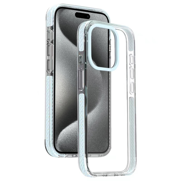 For iPhone 15 Pro Max Candy Series 3 in 1 Highly Transparent PC Phone Case