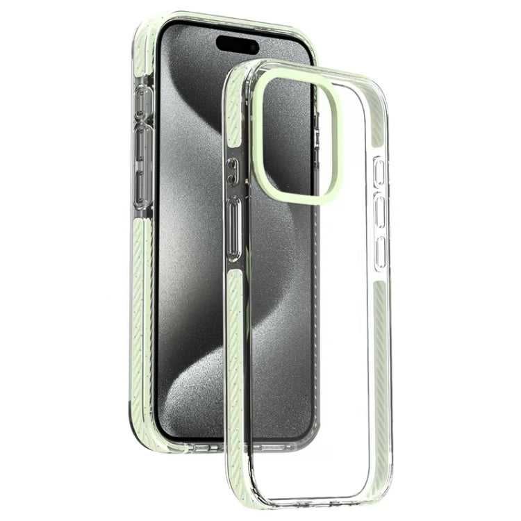 For iPhone 15 Pro Candy Series 3 in 1 Highly Transparent PC Phone Case