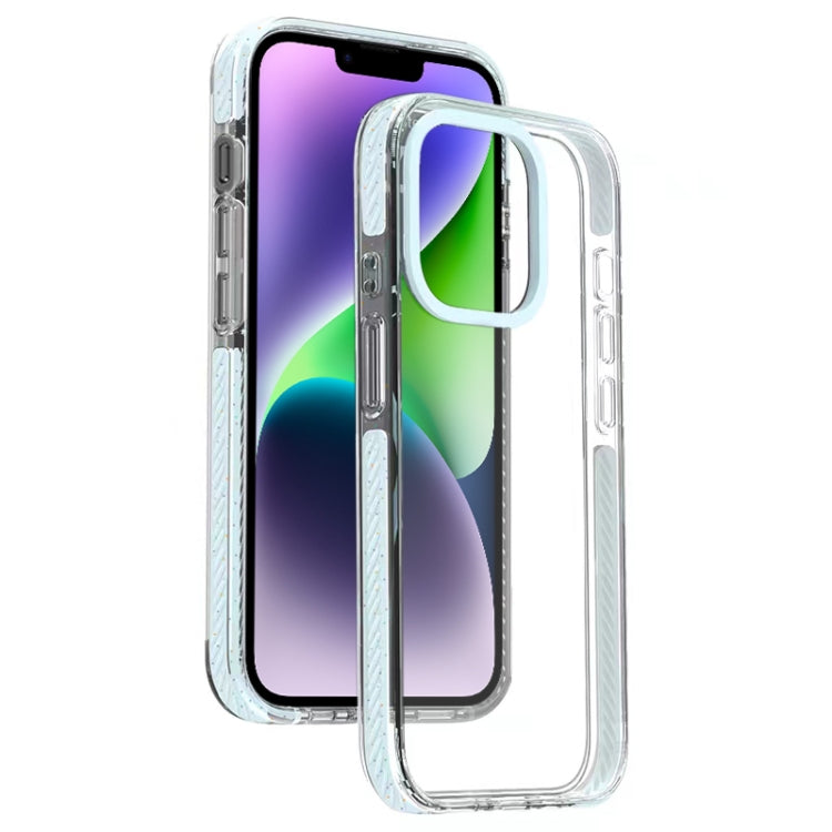 For iPhone 14 Candy Series 3 in 1 Highly Transparent PC Phone Case