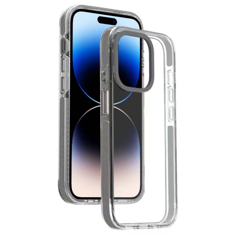 For iPhone 14 Pro Candy Series 3 in 1 Highly Transparent PC Phone Case
