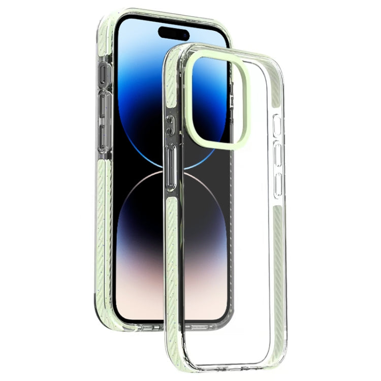 For iPhone 14 Pro Max Candy Series 3 in 1 Highly Transparent PC Phone Case