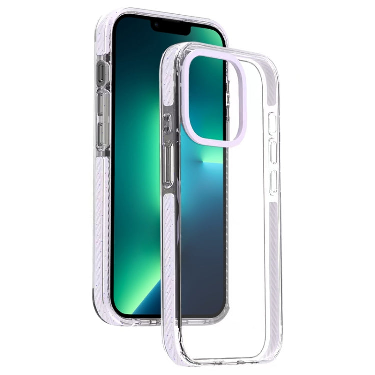 For iPhone 13 Pro Max Candy Series 3 in 1 Highly Transparent PC Phone Case