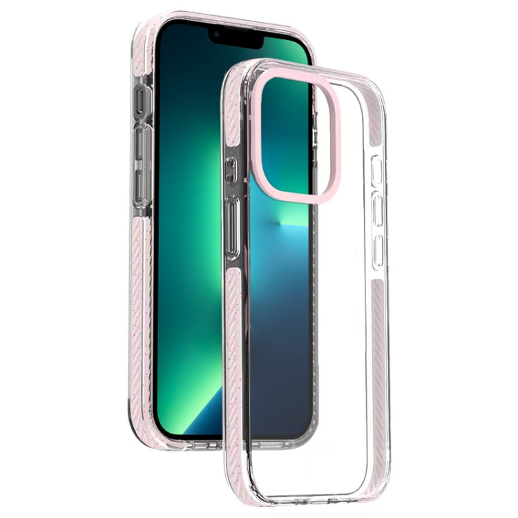 For iPhone 13 Pro Max Candy Series 3 in 1 Highly Transparent PC Phone Case