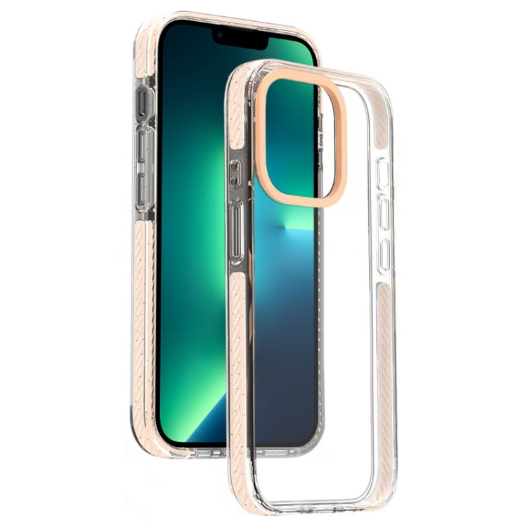 For iPhone 13 Pro Max Candy Series 3 in 1 Highly Transparent PC Phone Case
