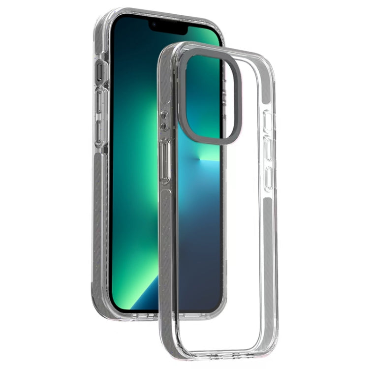 For iPhone 13 Pro Max Candy Series 3 in 1 Highly Transparent PC Phone Case