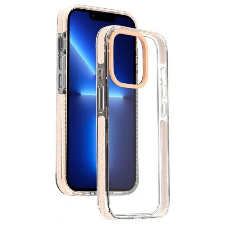 For iPhone 13 Pro Candy Series 3 in 1 Highly Transparent PC Phone Case