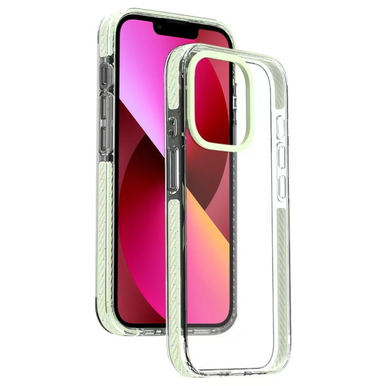 For iPhone 13 Candy Series 3 in 1 Highly Transparent PC Phone Case