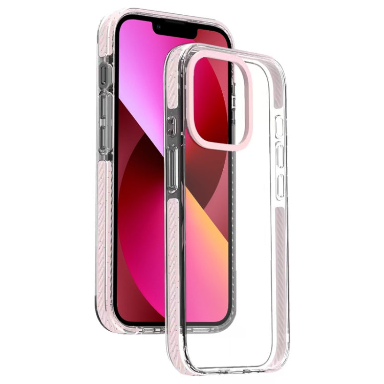 For iPhone 13 Candy Series 3 in 1 Highly Transparent PC Phone Case