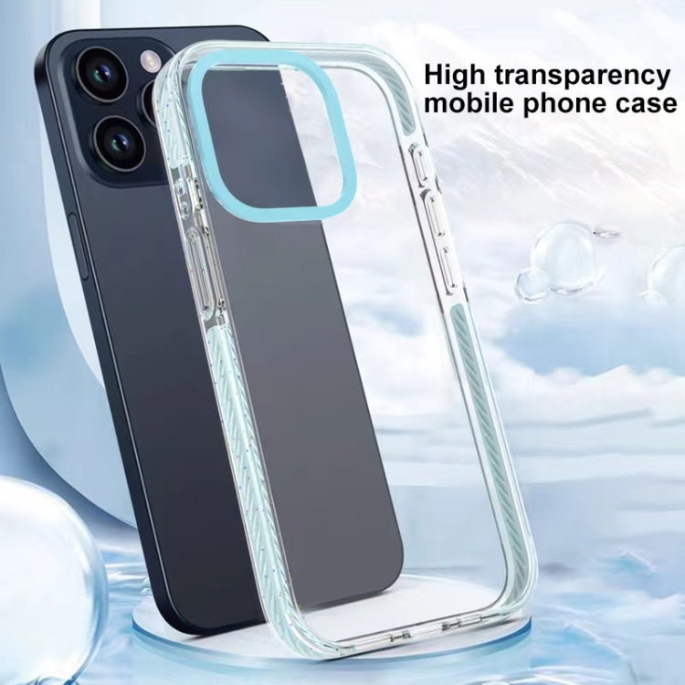 For iPhone 15 Pro Max Candy Series 3 in 1 Highly Transparent PC Phone Case