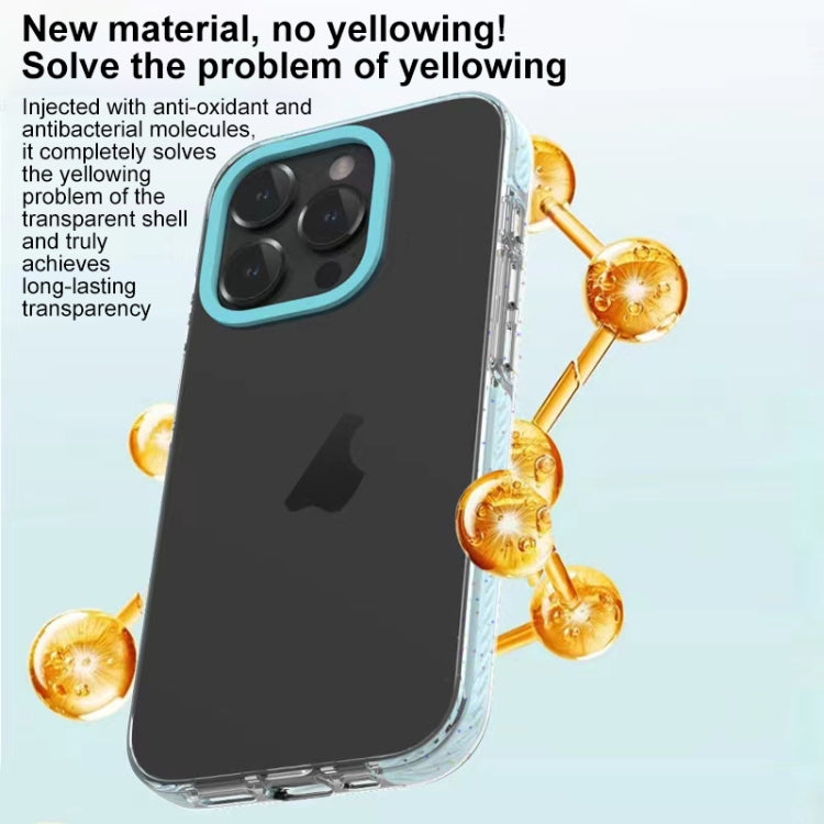 For iPhone 15 Pro Max Candy Series 3 in 1 Highly Transparent PC Phone Case
