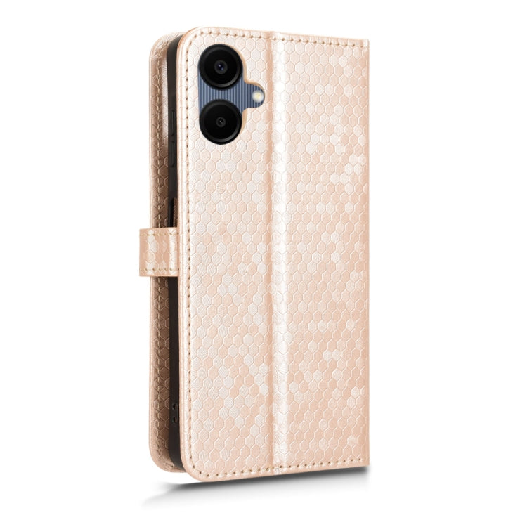 For Samsung Galaxy A06 Honeycomb Dot Texture Leather Phone Case