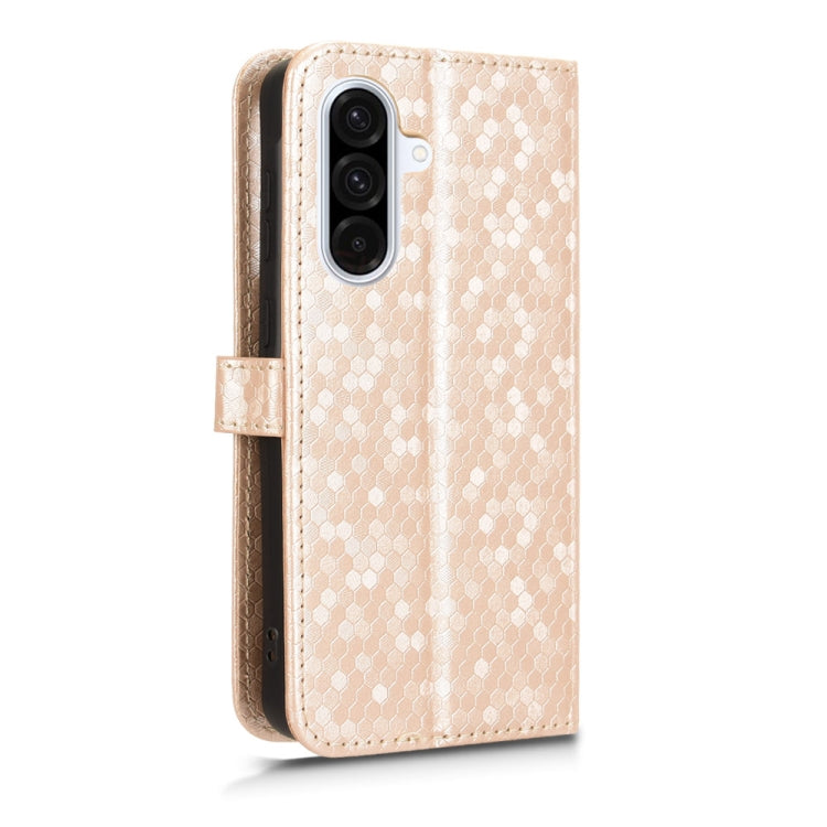 For Samsung Galaxy A36 5G Honeycomb Dot Texture Leather Phone Case