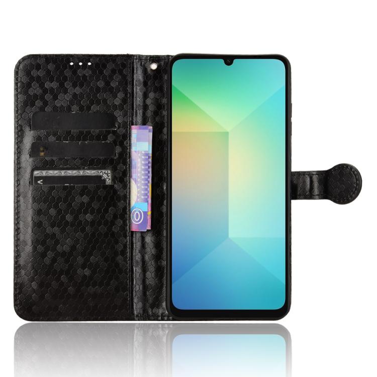 For Samsung Galaxy A06 5G Honeycomb Dot Texture Leather Phone Case