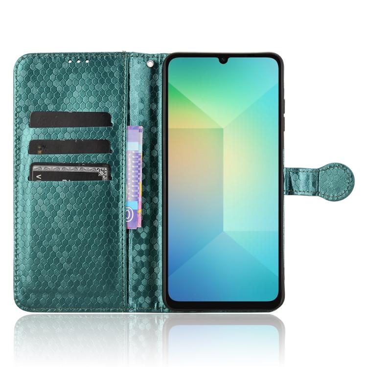 For Samsung Galaxy A06 5G Honeycomb Dot Texture Leather Phone Case