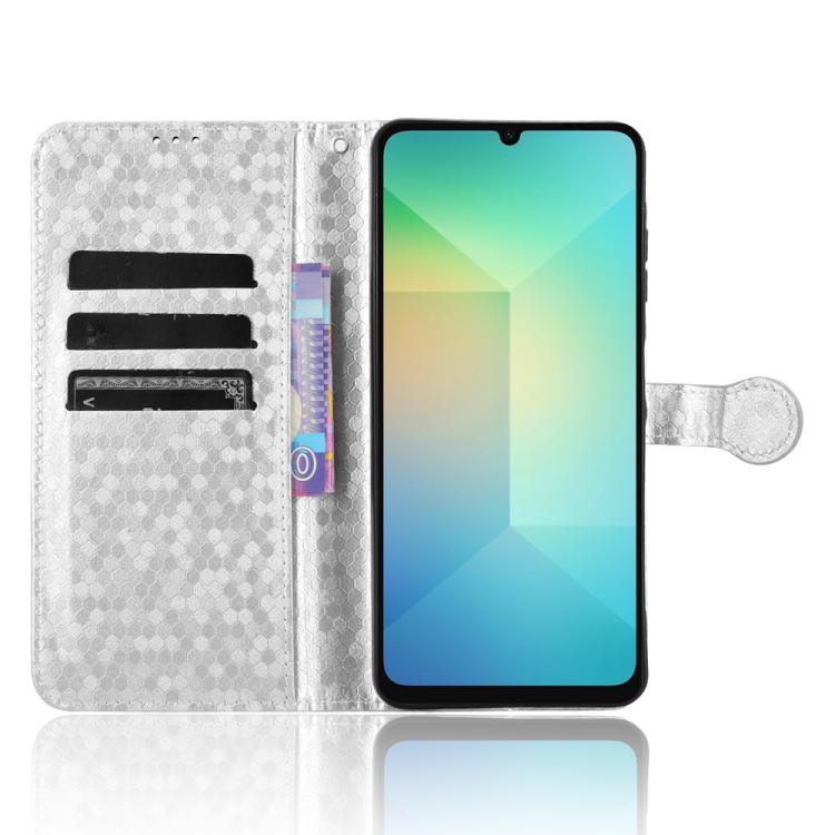 For Samsung Galaxy A06 5G Honeycomb Dot Texture Leather Phone Case