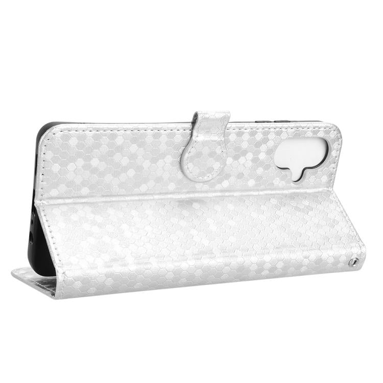 For Samsung Galaxy A06 5G Honeycomb Dot Texture Leather Phone Case