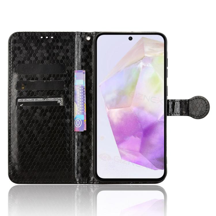 For Samsung Galaxy A56 5G Honeycomb Dot Texture Leather Phone Case