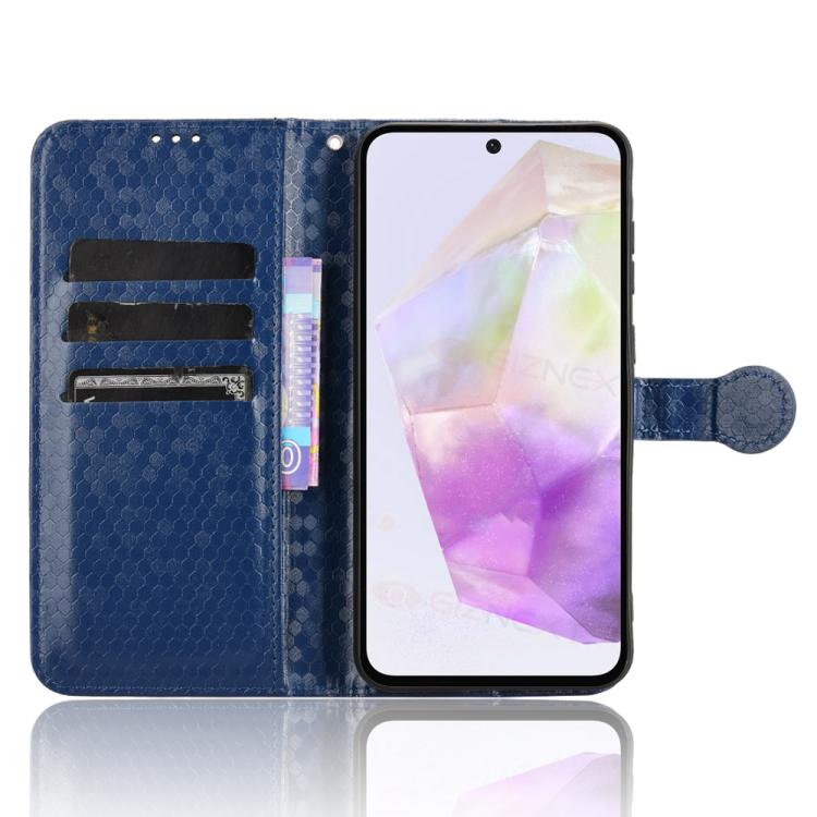 For Samsung Galaxy A56 5G Honeycomb Dot Texture Leather Phone Case