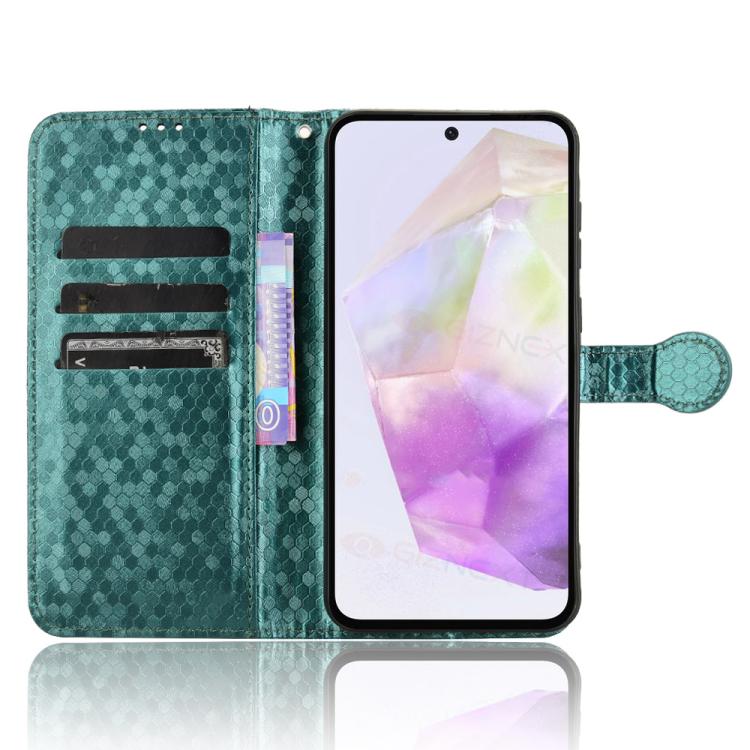 For Samsung Galaxy A56 5G Honeycomb Dot Texture Leather Phone Case
