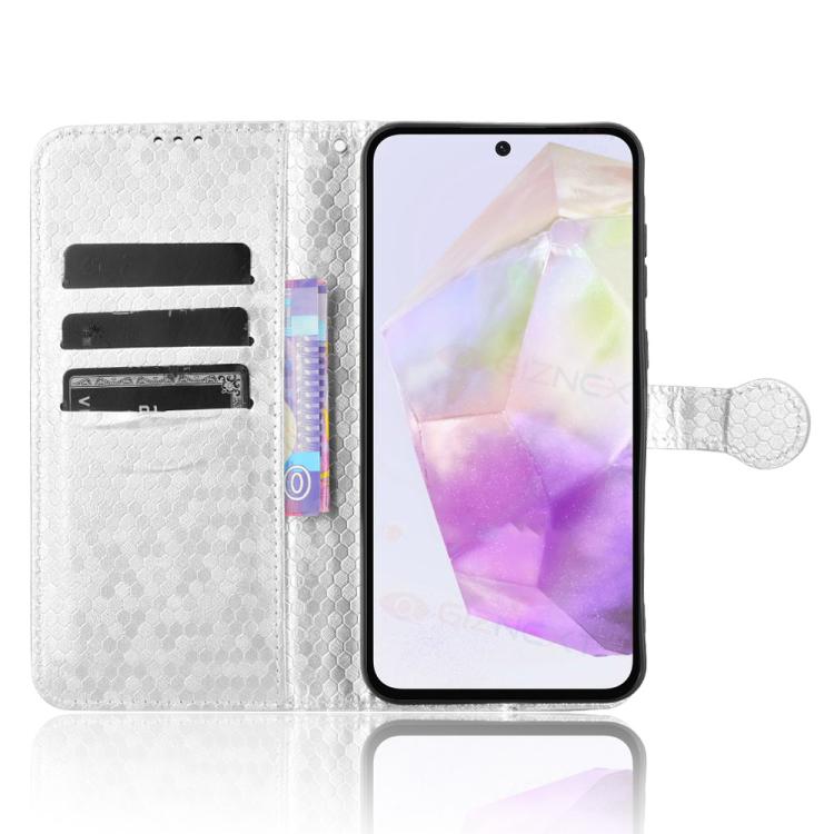 For Samsung Galaxy A56 5G Honeycomb Dot Texture Leather Phone Case