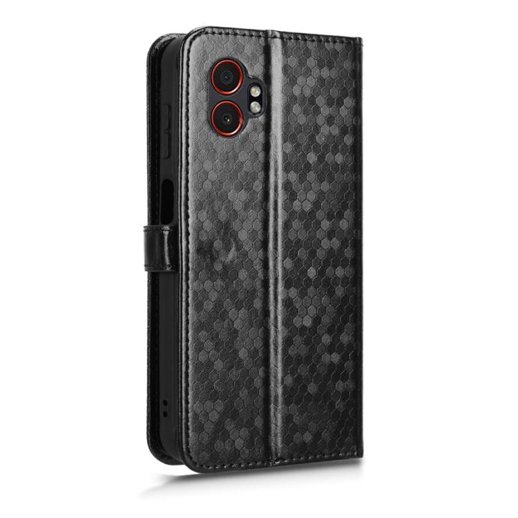 For Samsung Galaxy Xcover 7 Pro Honeycomb Dot Texture Leather Phone Case