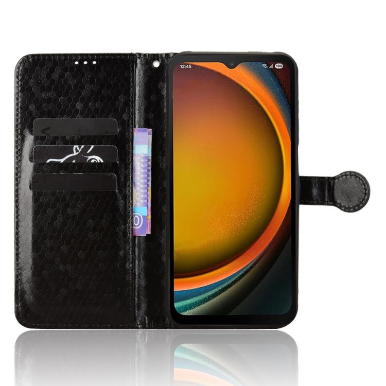 For Samsung Galaxy Xcover 7 Pro Honeycomb Dot Texture Leather Phone Case