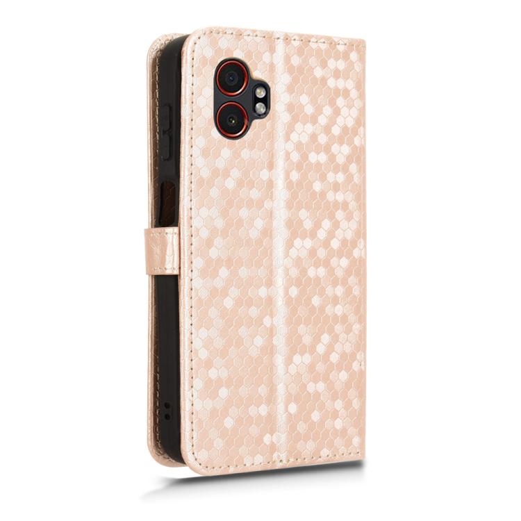 For Samsung Galaxy Xcover 7 Pro Honeycomb Dot Texture Leather Phone Case