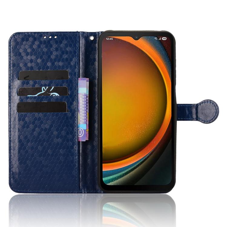 For Samsung Galaxy Xcover 7 Pro Honeycomb Dot Texture Leather Phone Case