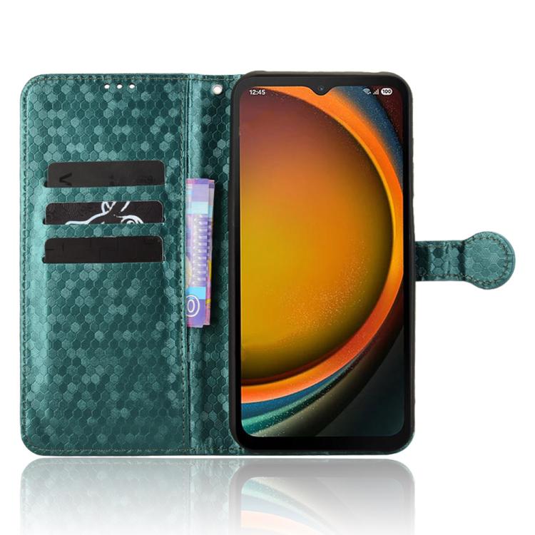 For Samsung Galaxy Xcover 7 Pro Honeycomb Dot Texture Leather Phone Case