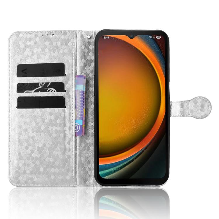 For Samsung Galaxy Xcover 7 Pro Honeycomb Dot Texture Leather Phone Case