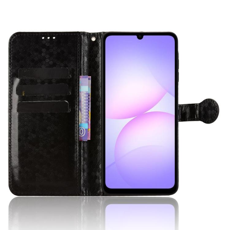 For Samsung Galaxy A07 4G Honeycomb Dot Texture Leather Phone Case