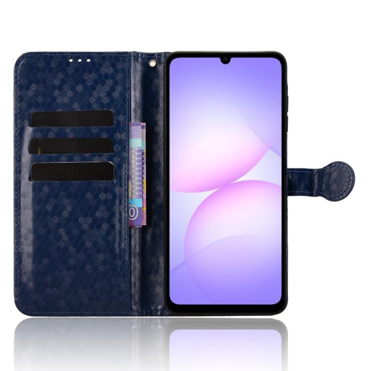 For Samsung Galaxy A07 4G Honeycomb Dot Texture Leather Phone Case