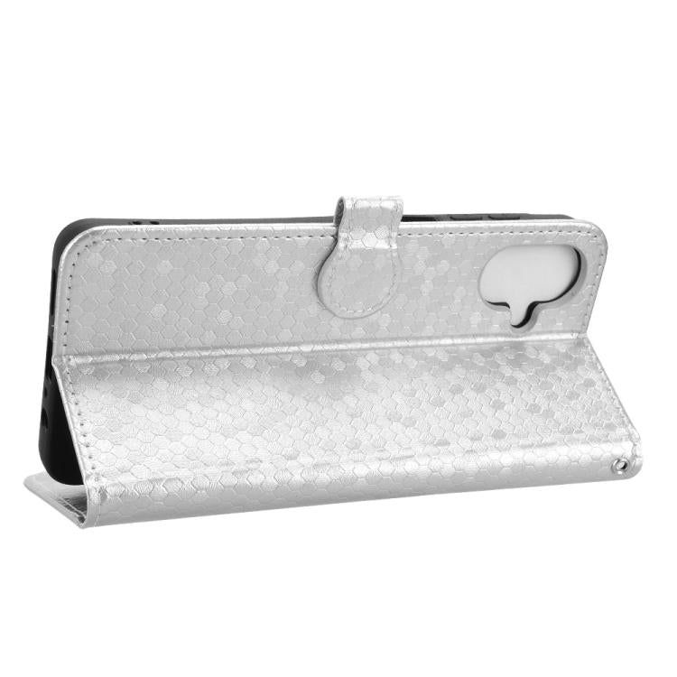 For Samsung Galaxy A07 4G Honeycomb Dot Texture Leather Phone Case