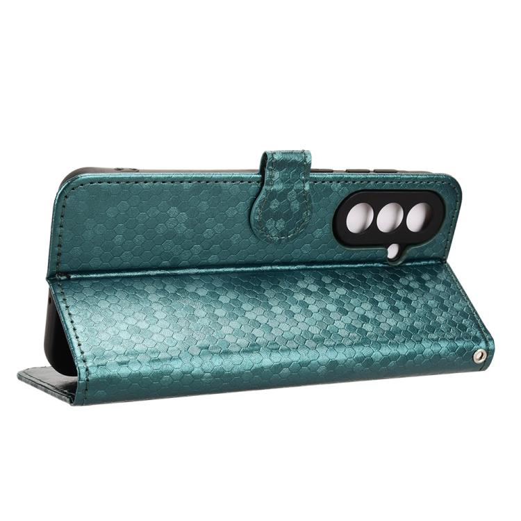 For Samsung Galaxy A37 5G Honeycomb Dot Texture Leather Phone Case