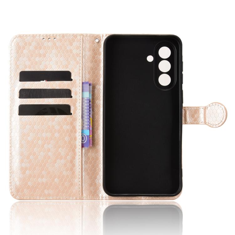 For Samsung Galaxy A57 5G Honeycomb Dot Texture Leather Phone Case