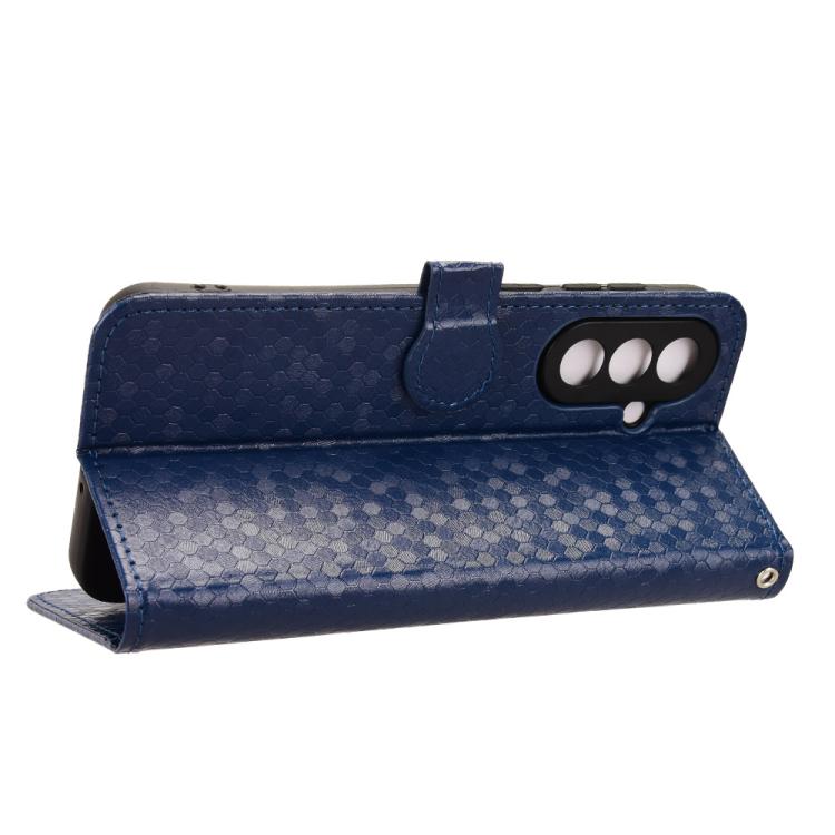 For Samsung Galaxy A57 5G Honeycomb Dot Texture Leather Phone Case