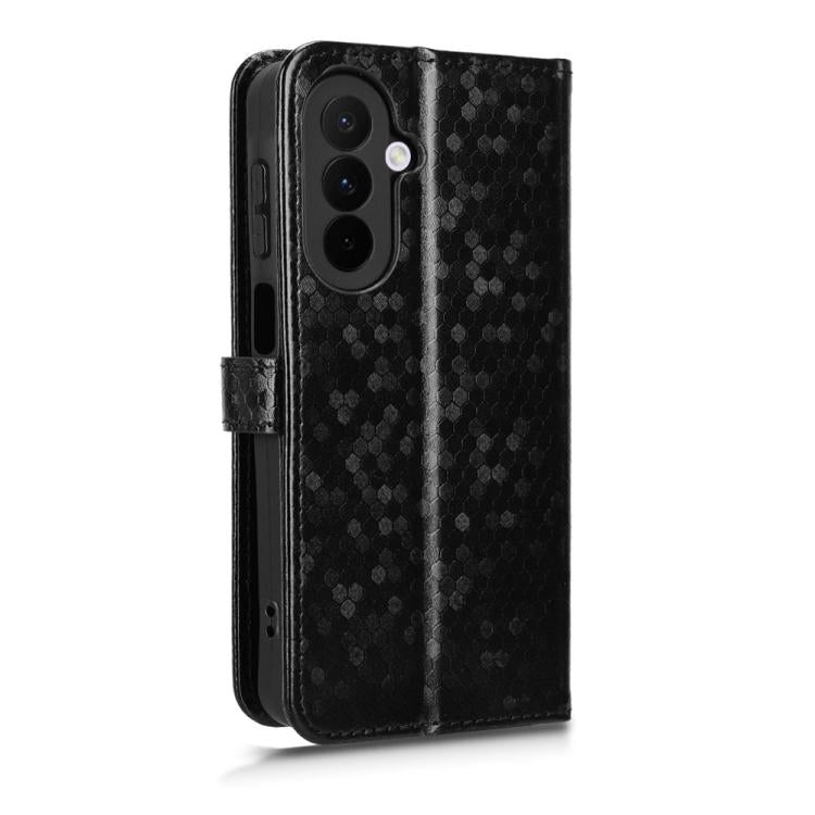 For Samsung Galaxy A27 5G Honeycomb Dot Texture Leather Phone Case
