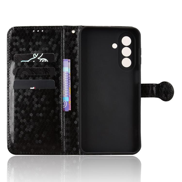 For Samsung Galaxy A27 5G Honeycomb Dot Texture Leather Phone Case