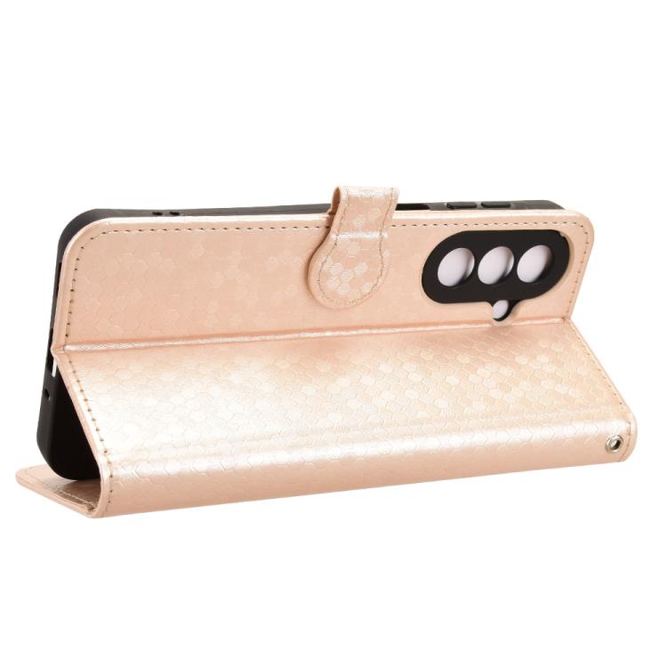 For Samsung Galaxy A27 5G Honeycomb Dot Texture Leather Phone Case