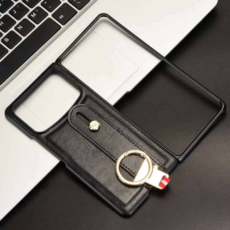 For Xiaomi Mix Fold 4 Wristband Leather Back Phone Case
