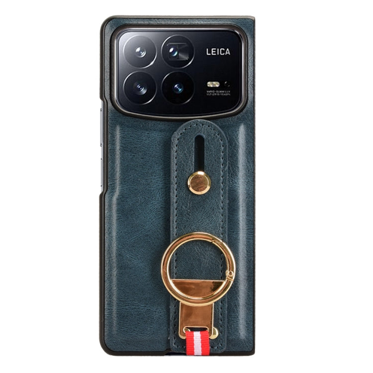 For Xiaomi Mix Fold 4 Wristband Leather Back Phone Case